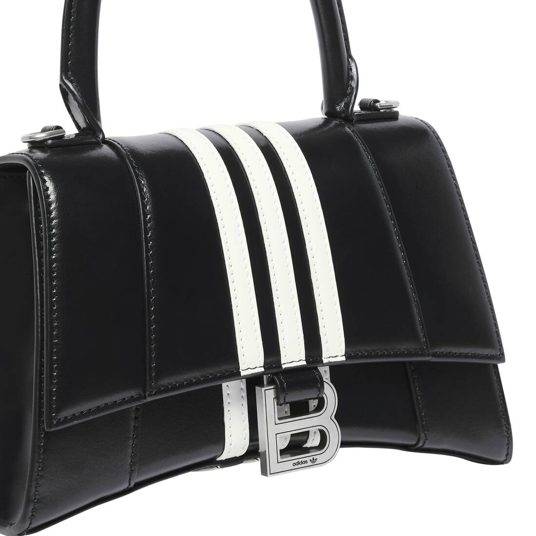 Women's Balenciaga / Adidas Hourglass Small Handbag In Box in Black - 11