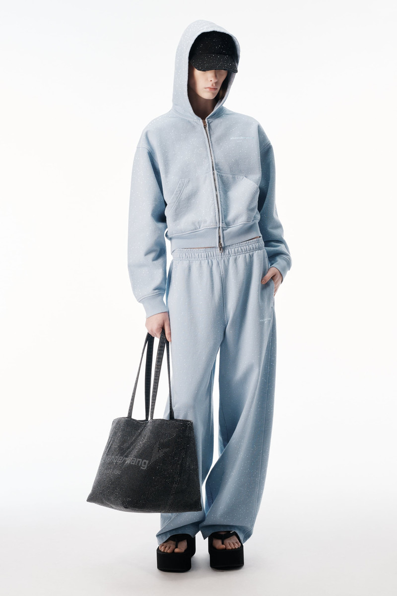 Alexander Wang CRYSTAL ZIP UP HOODIE outlook