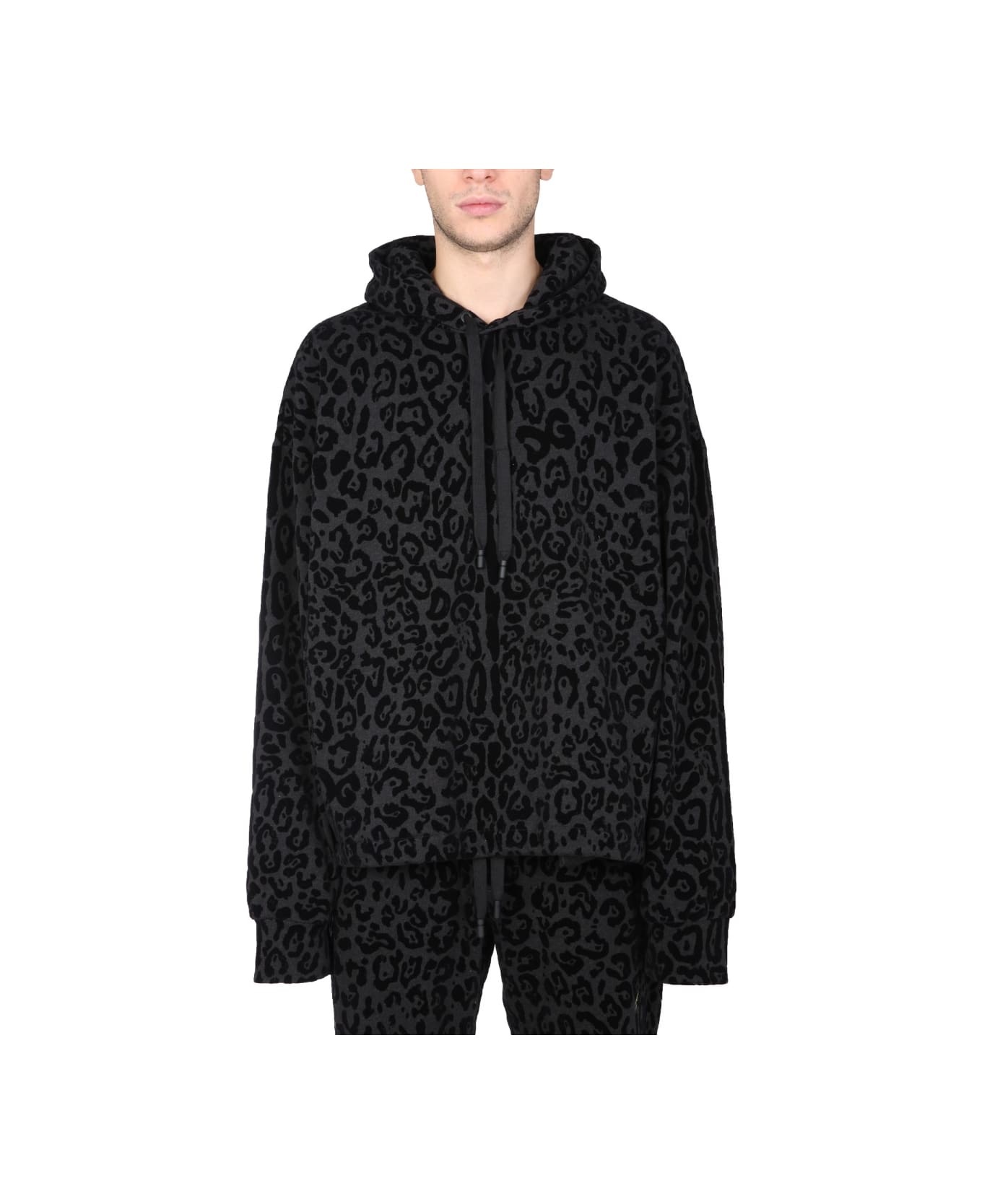 Sweatshirt With Leopard Print - 1