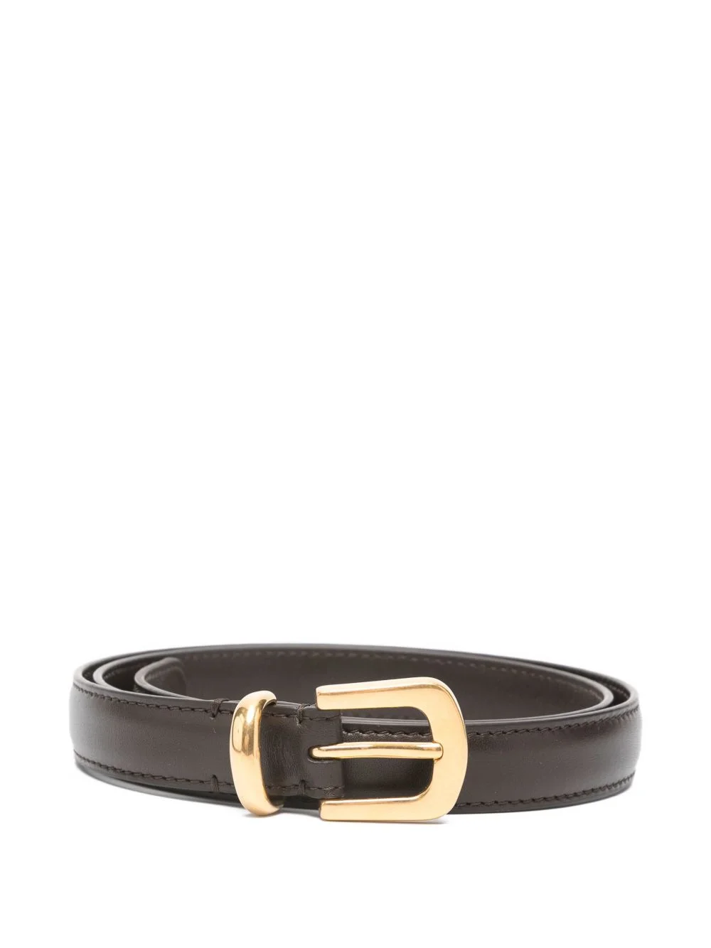 gold-tone buckle belt - 1