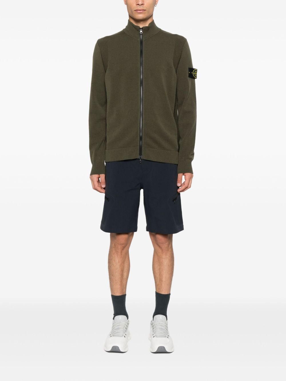 5100062 zip-front patch pocket sweater - 2