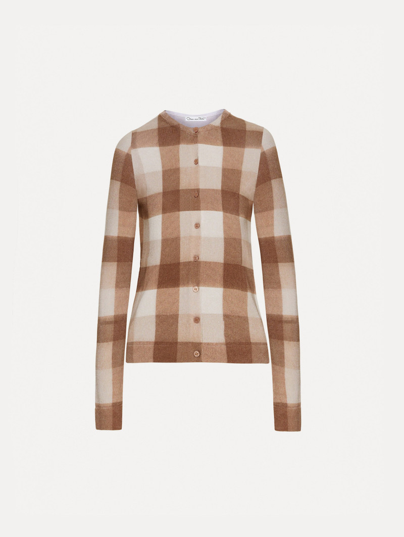 PLAID PRINTED CARDIGAN 1