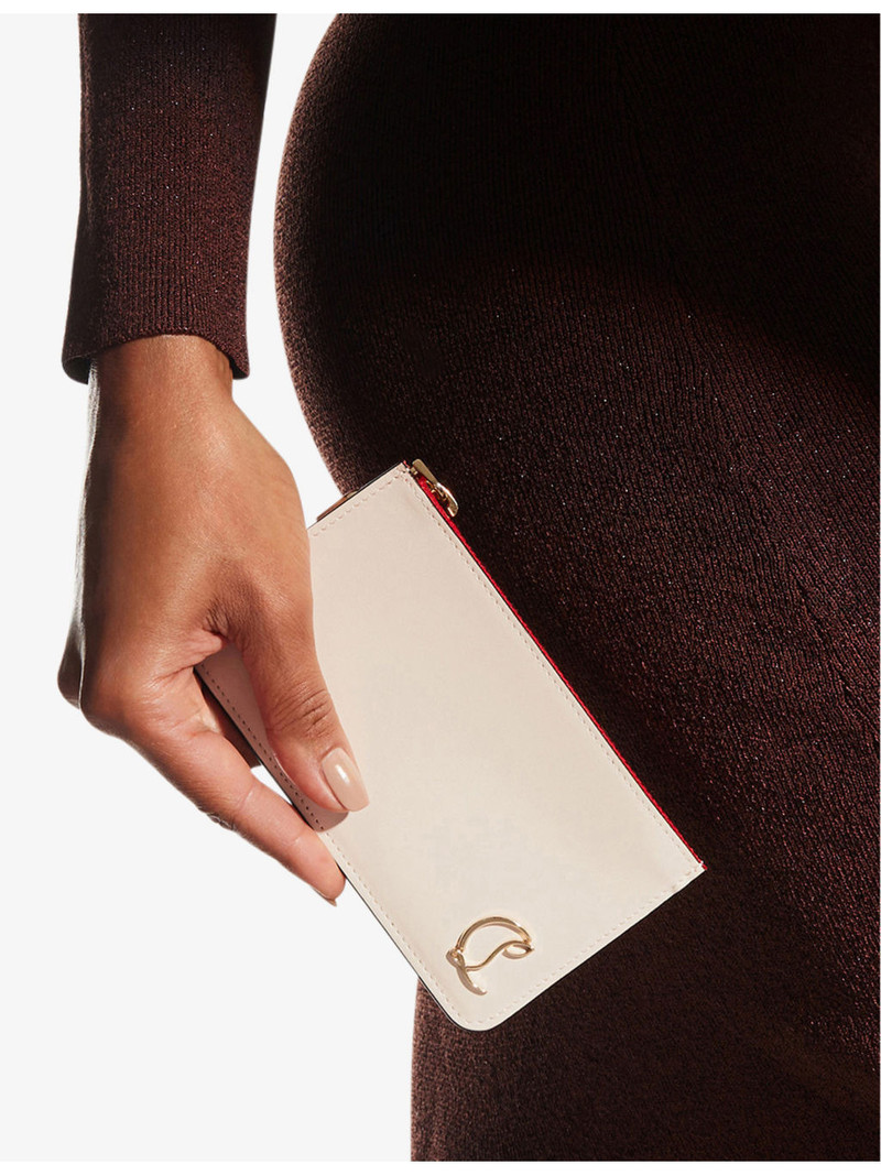Christian Louboutin Loubi54 zipped leather card holder outlook