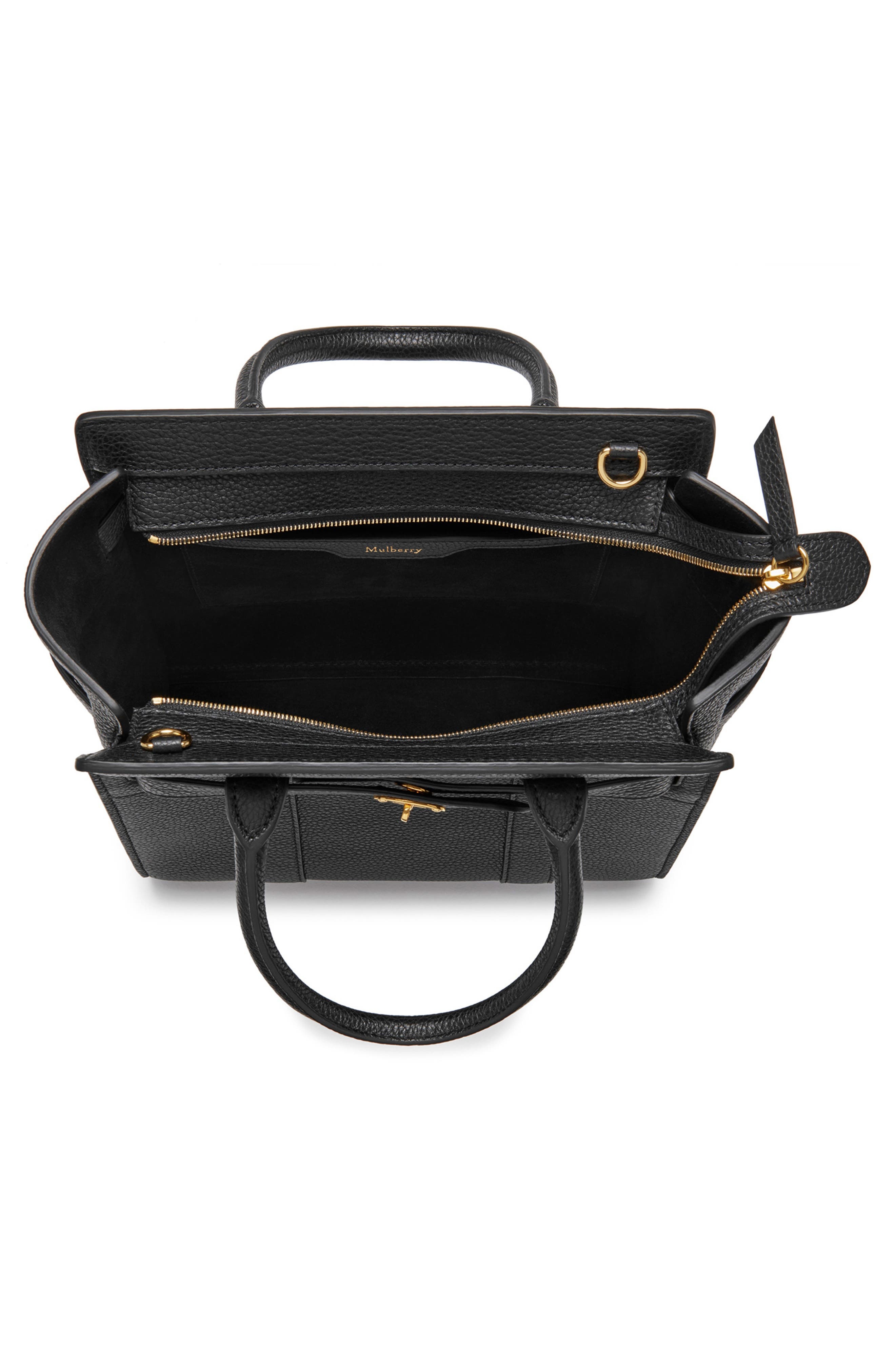 Mini Zipped Bayswater Leather Tote - 4
