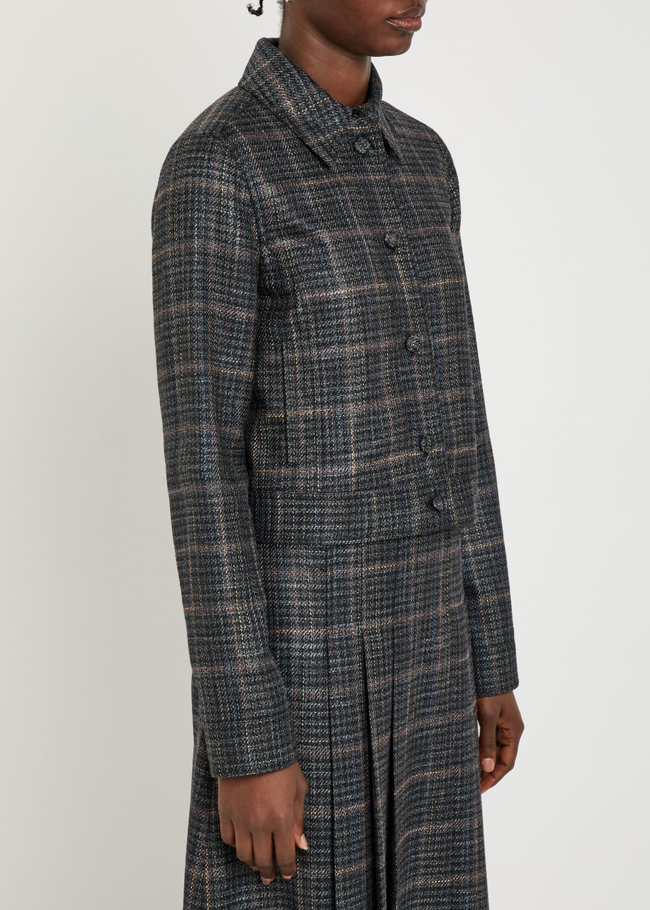 Gabriela Hearst Thereza Plaid Tweed Jacket - 2
