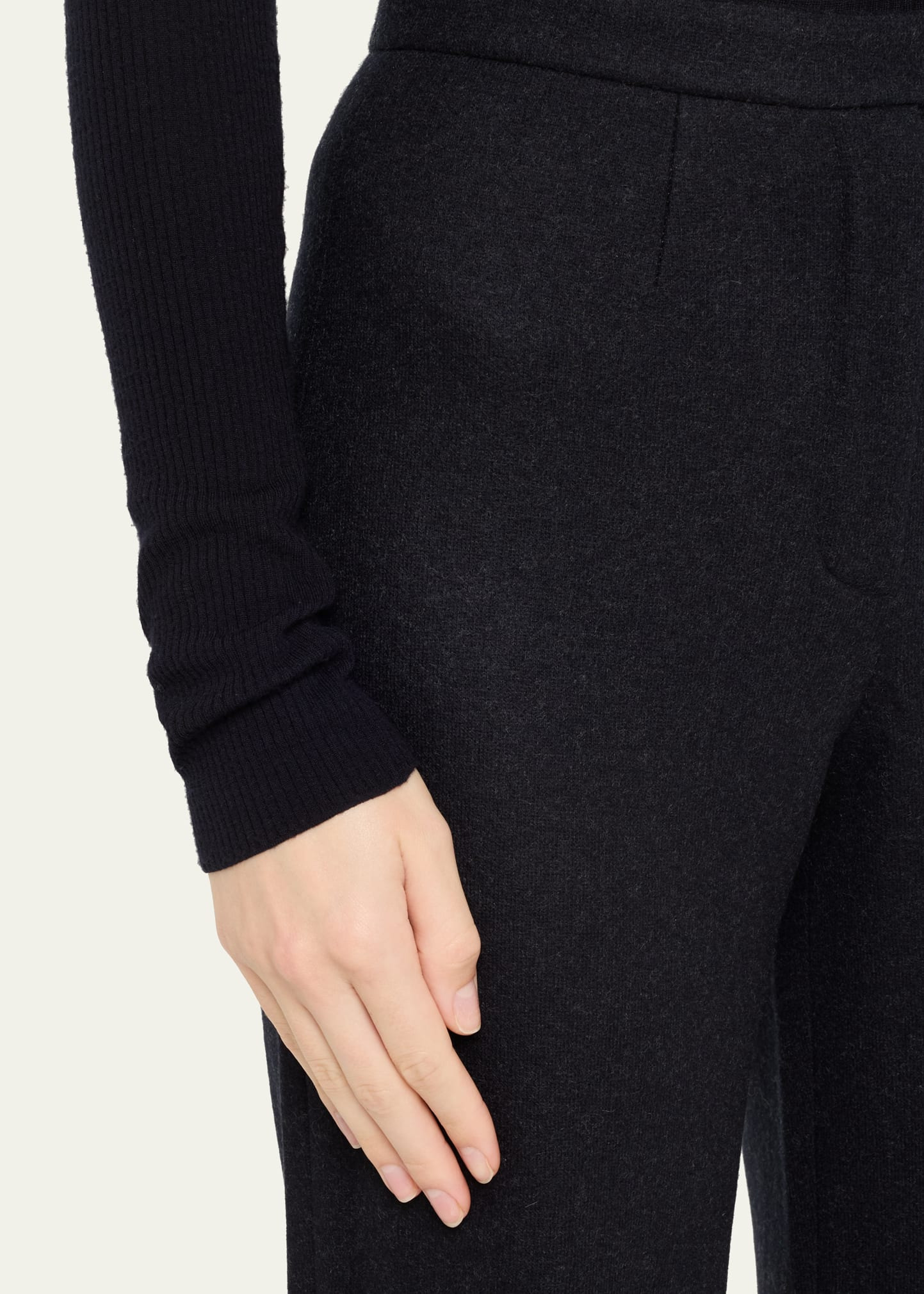 Robin Wool-Cashmere Straight-Leg Pants - 5