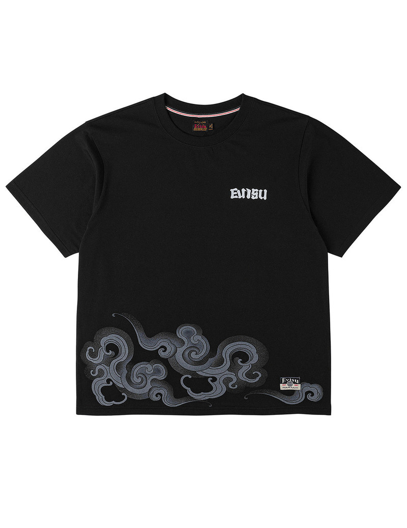 EVISU Cloud and Golden Daicock T-shirt outlook