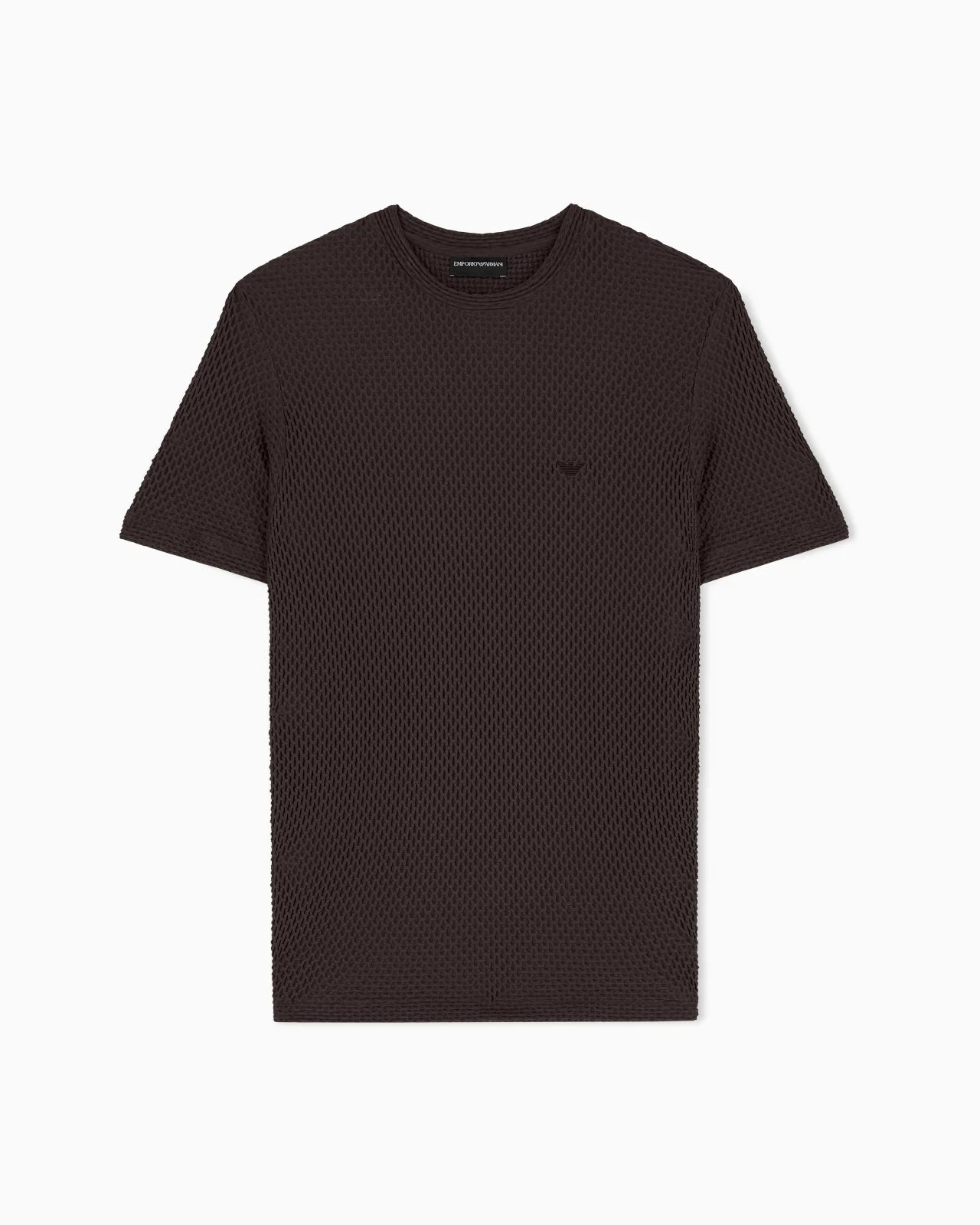 T-SHIRT IN EMBOSSED TWO-WAY STRETCH JERSEY - 1