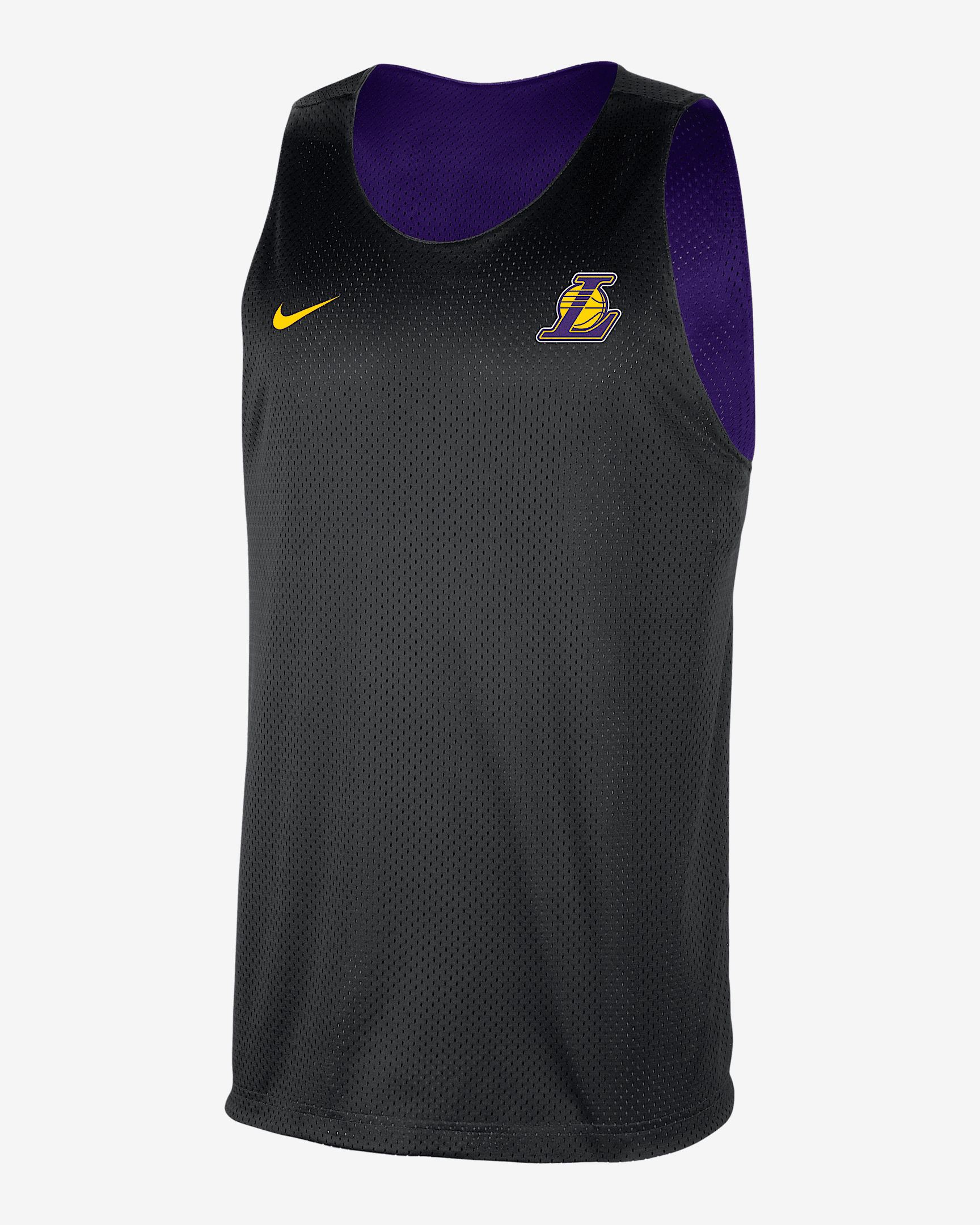 Los Angeles Lakers Courtside Men's Nike NBA Mesh Practice Jersey - 4