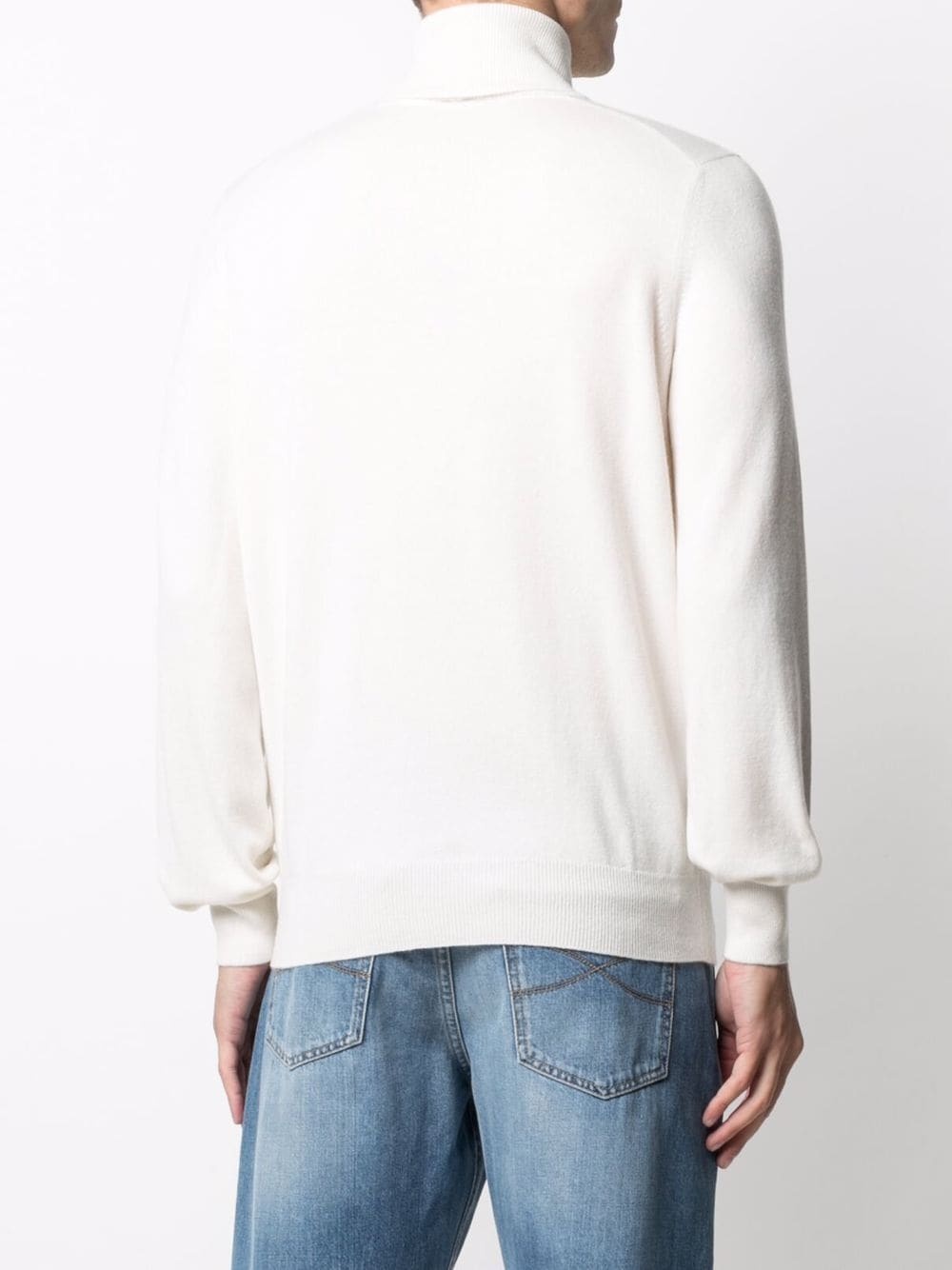 roll neck cashmere jumper - 4