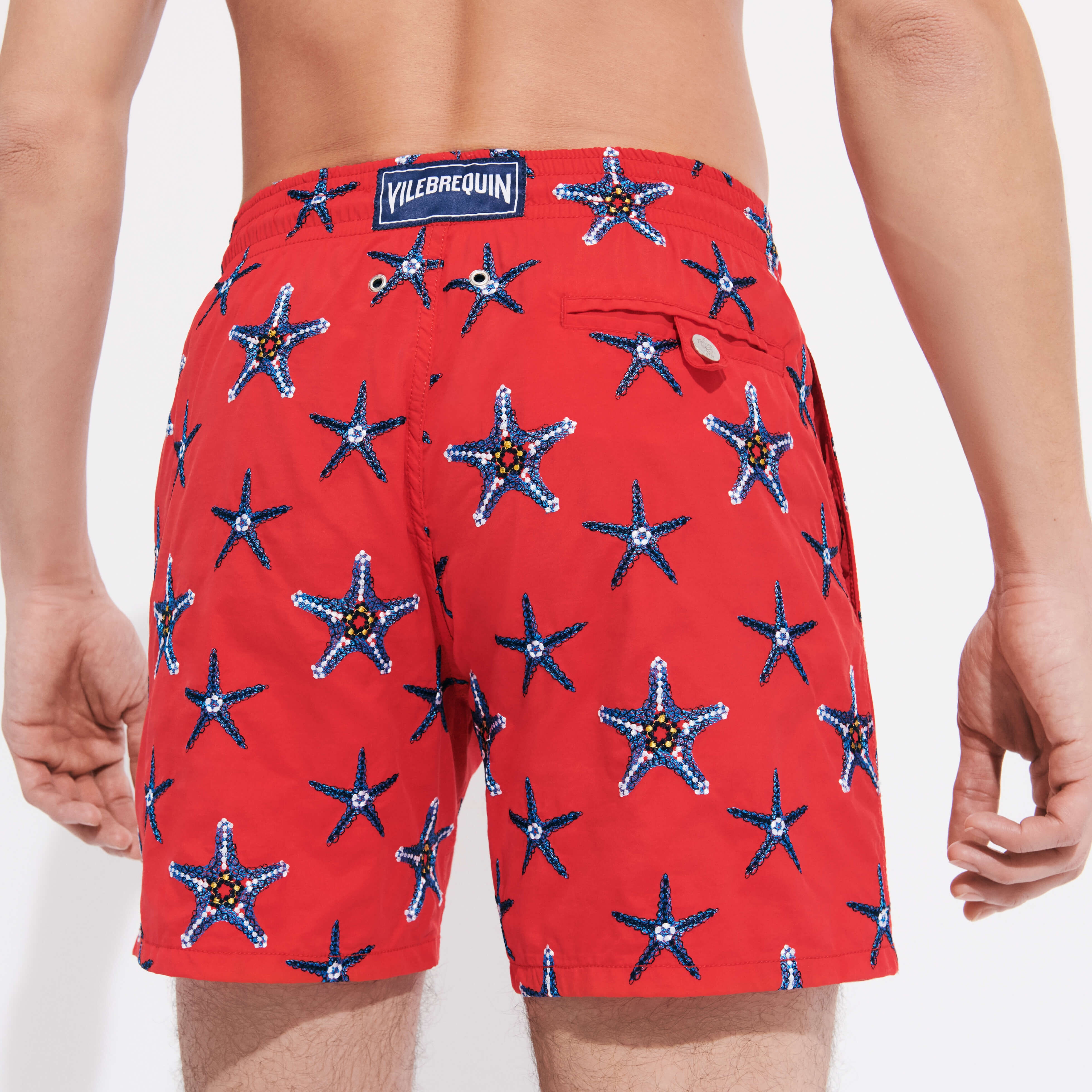 Men Swim Trunks Embroidered Starfish Dance - Limited Edition - 4