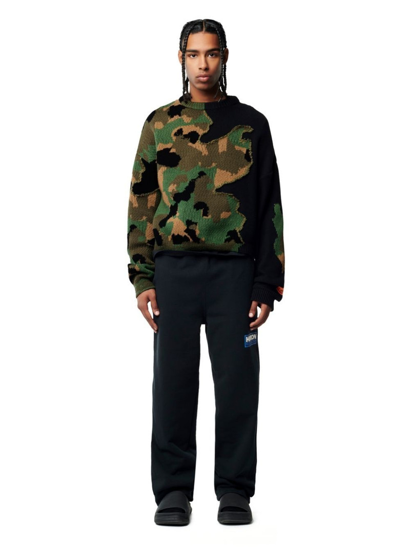 Heron Preston camouflage crewneck jumper outlook