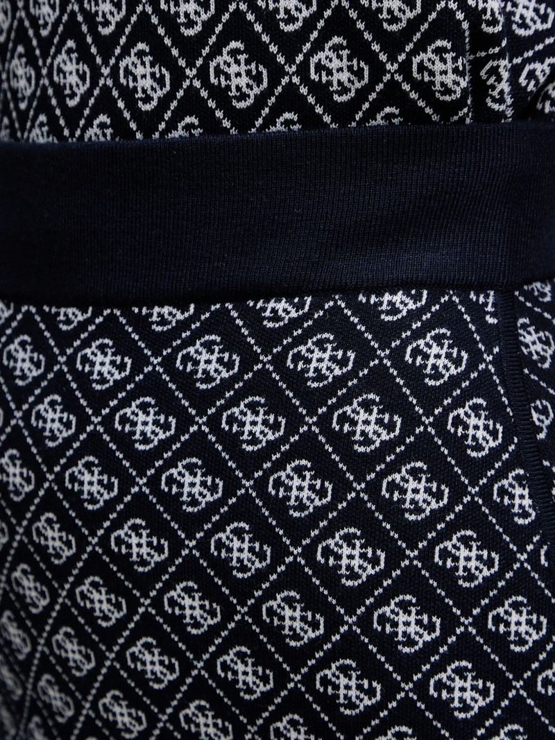 logo-jacquard mini skirt 4