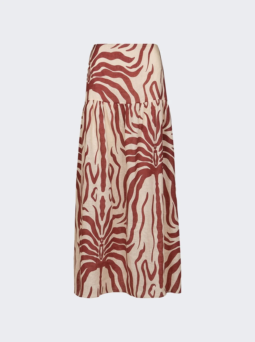 Bohemia Maxi Skirt Ecru And Wine - 1