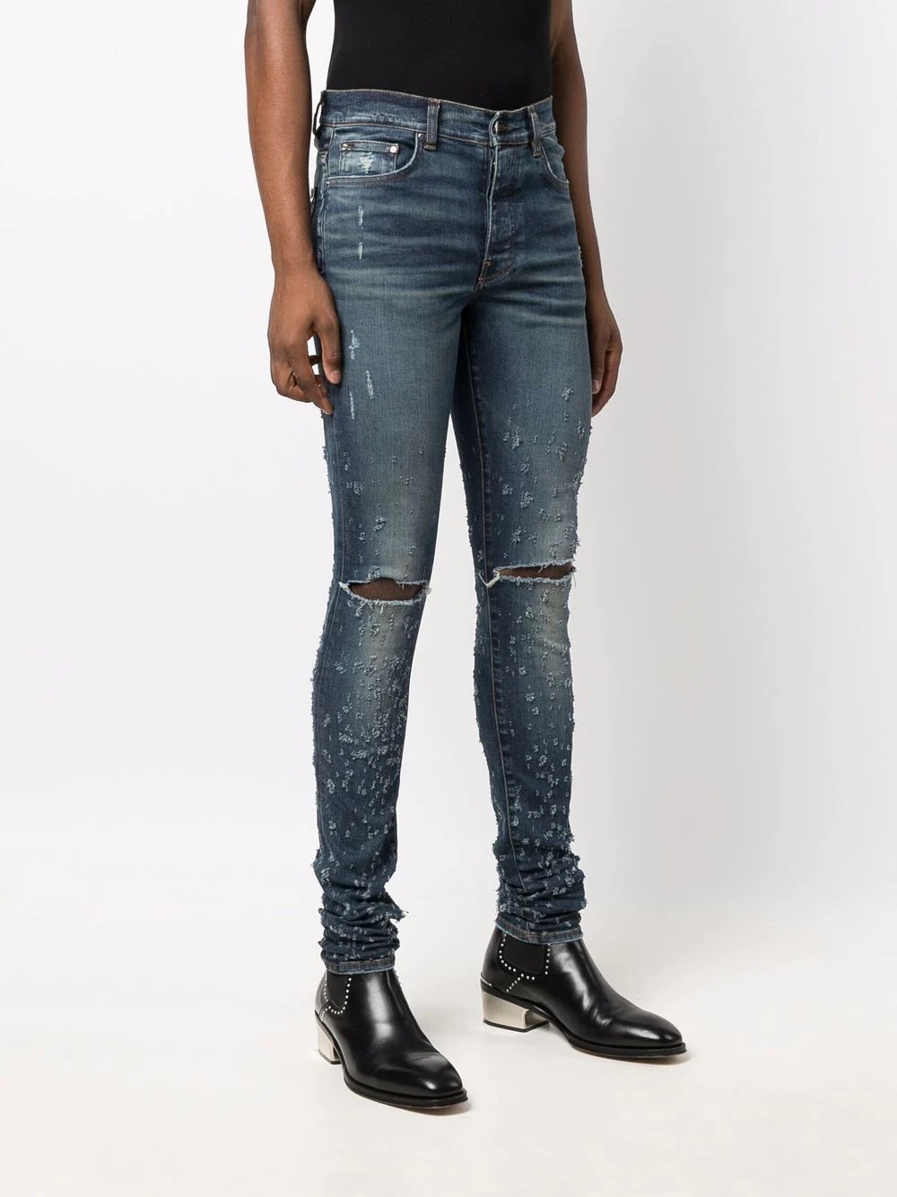 Shotgun distressed skinny jeans - 3