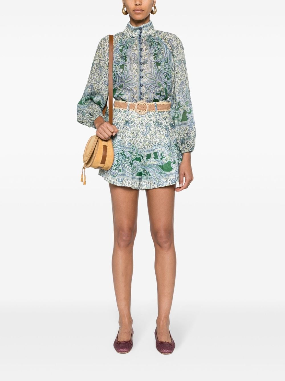 Ottie Tuck linen shorts - 2