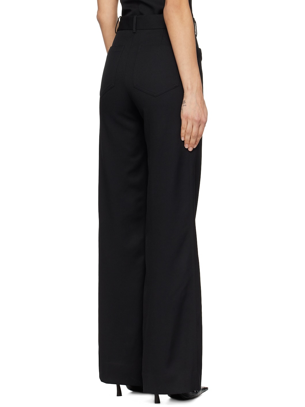 Black Alina Tailored Trousers - 3