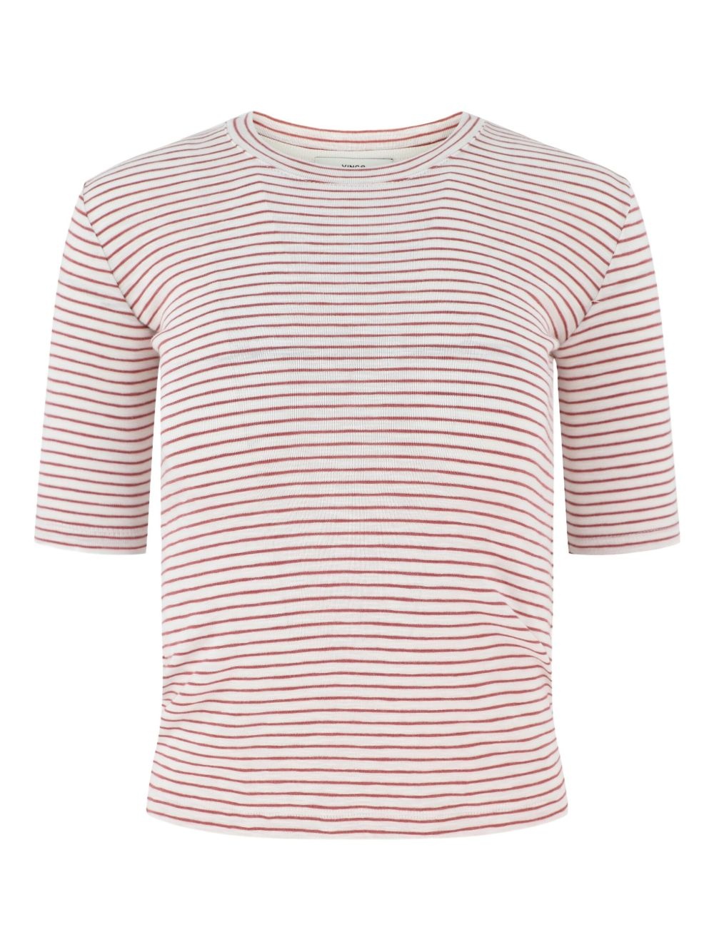 striped crew-neck T-shirt - 1
