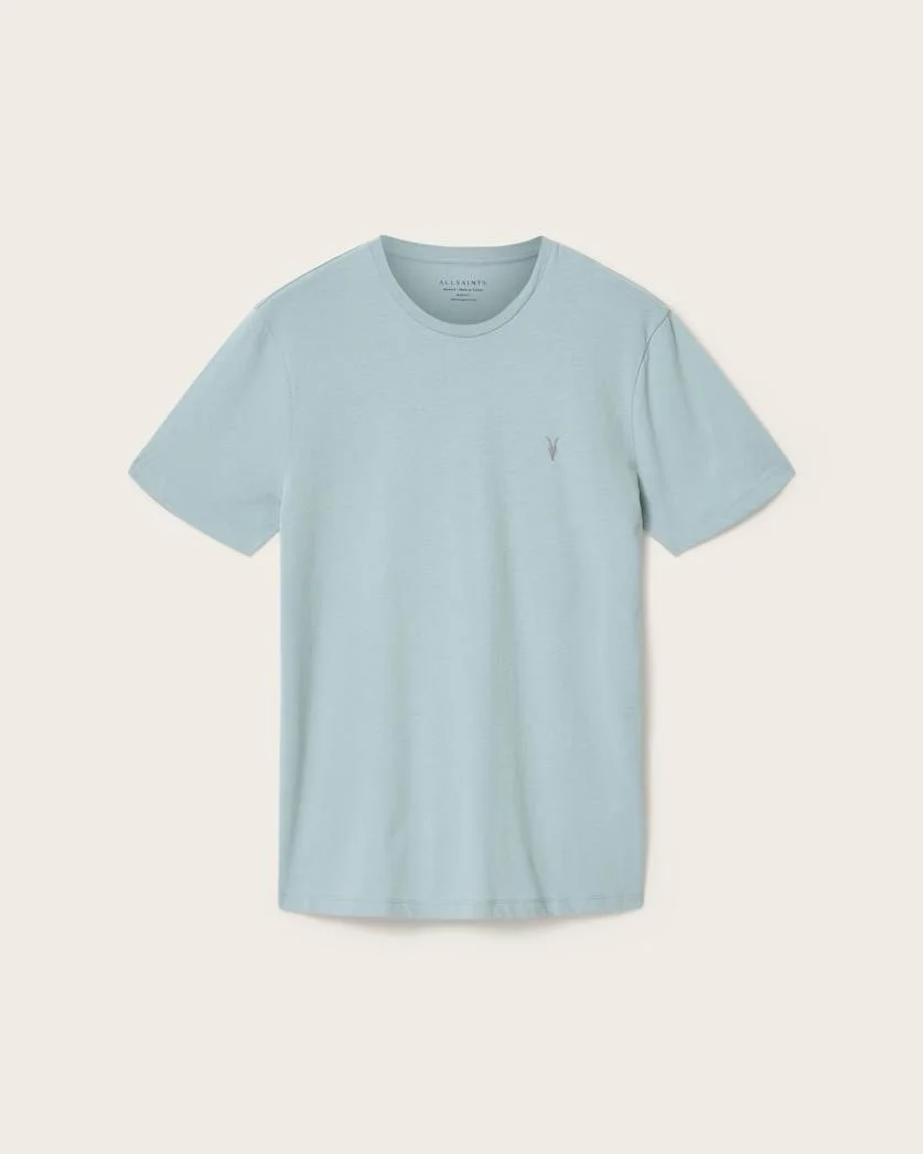BRACE BRUSHED COTTON CREW NECK T-SHIRT - 1