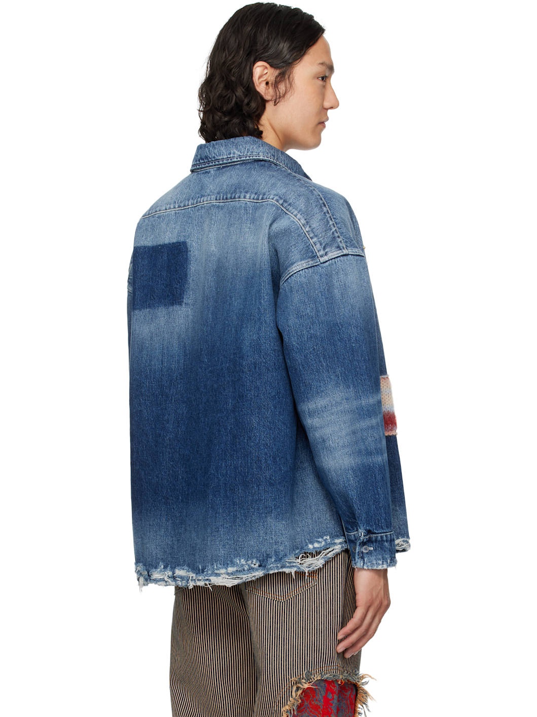 Blue Stone Cotton Denim Shirt - 3