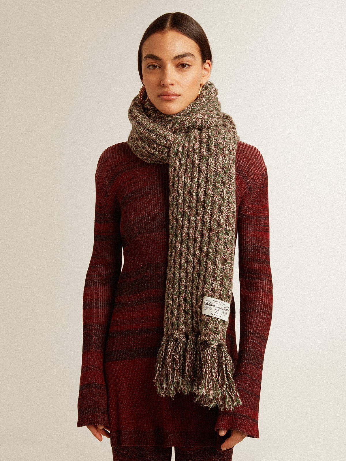 Multicolored wool scarf - 2