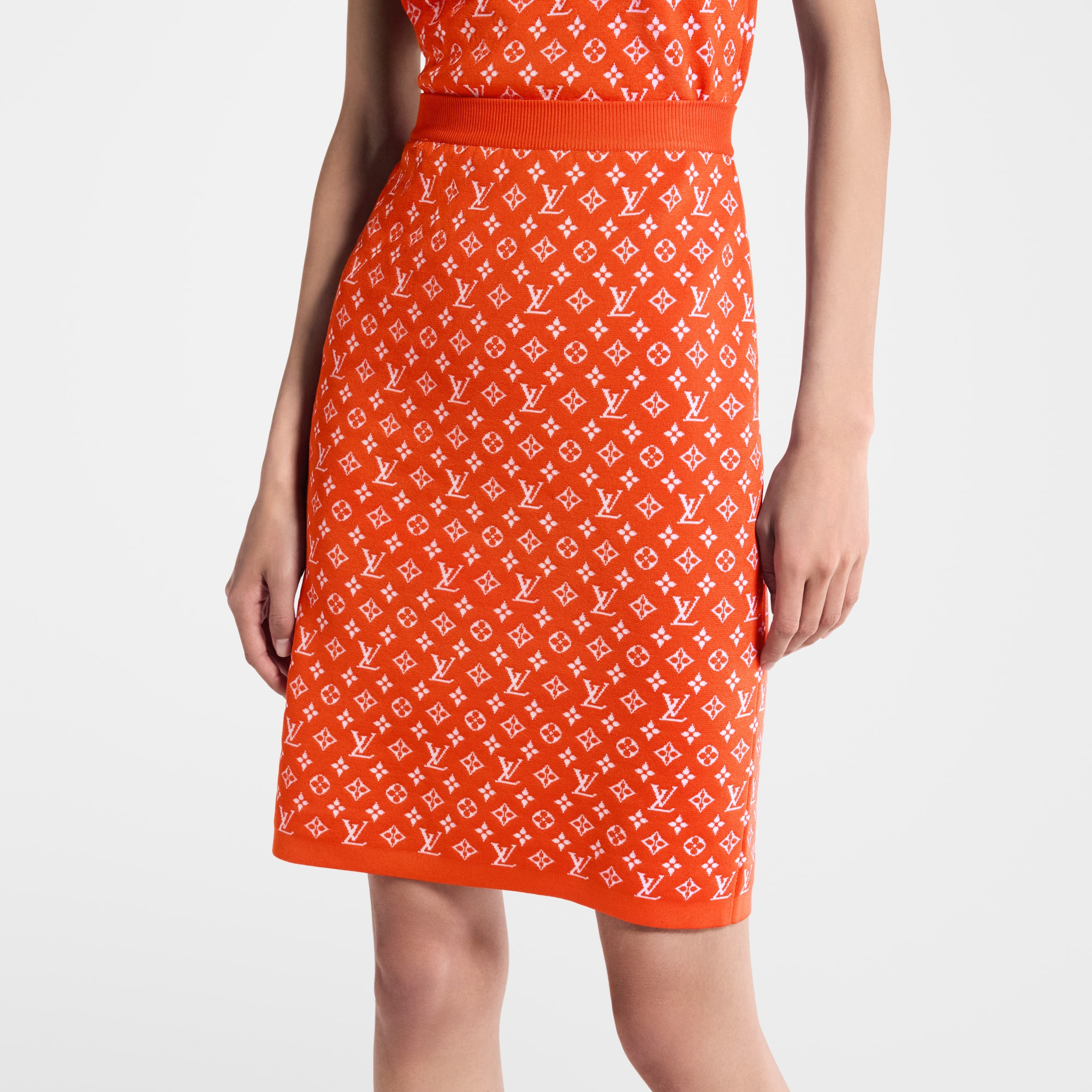 Monogram Jacquard Knit Skirt - 4
