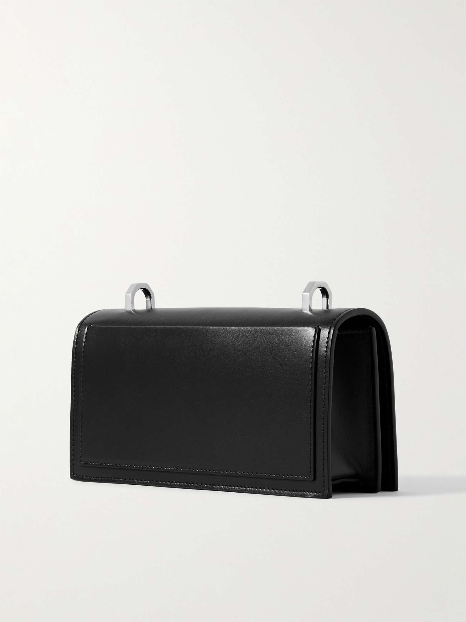 The Knuckle Embellished Leather Messenger Bag - 4
