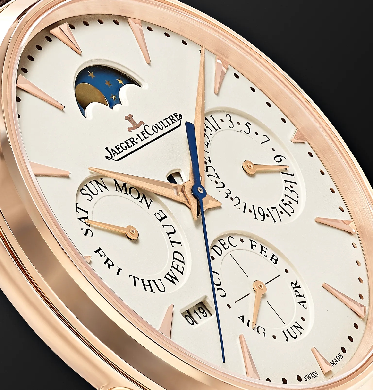 Master Ultra Thin Perpetual Automatic 39mm 18-Karat Rose Gold and Alligator Watch, Ref. No. 1302520 - 6