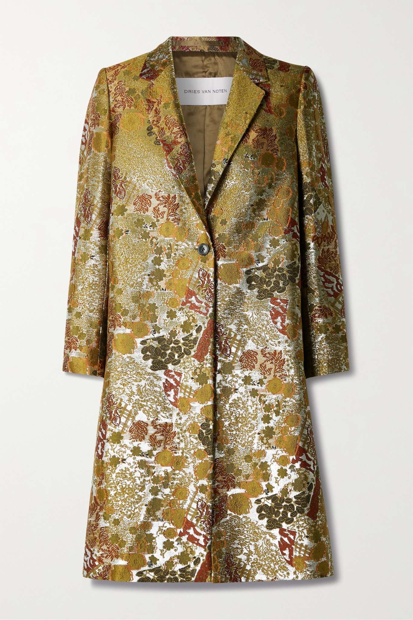 Dries Van Noten Metallic brocade coat | REVERSIBLE