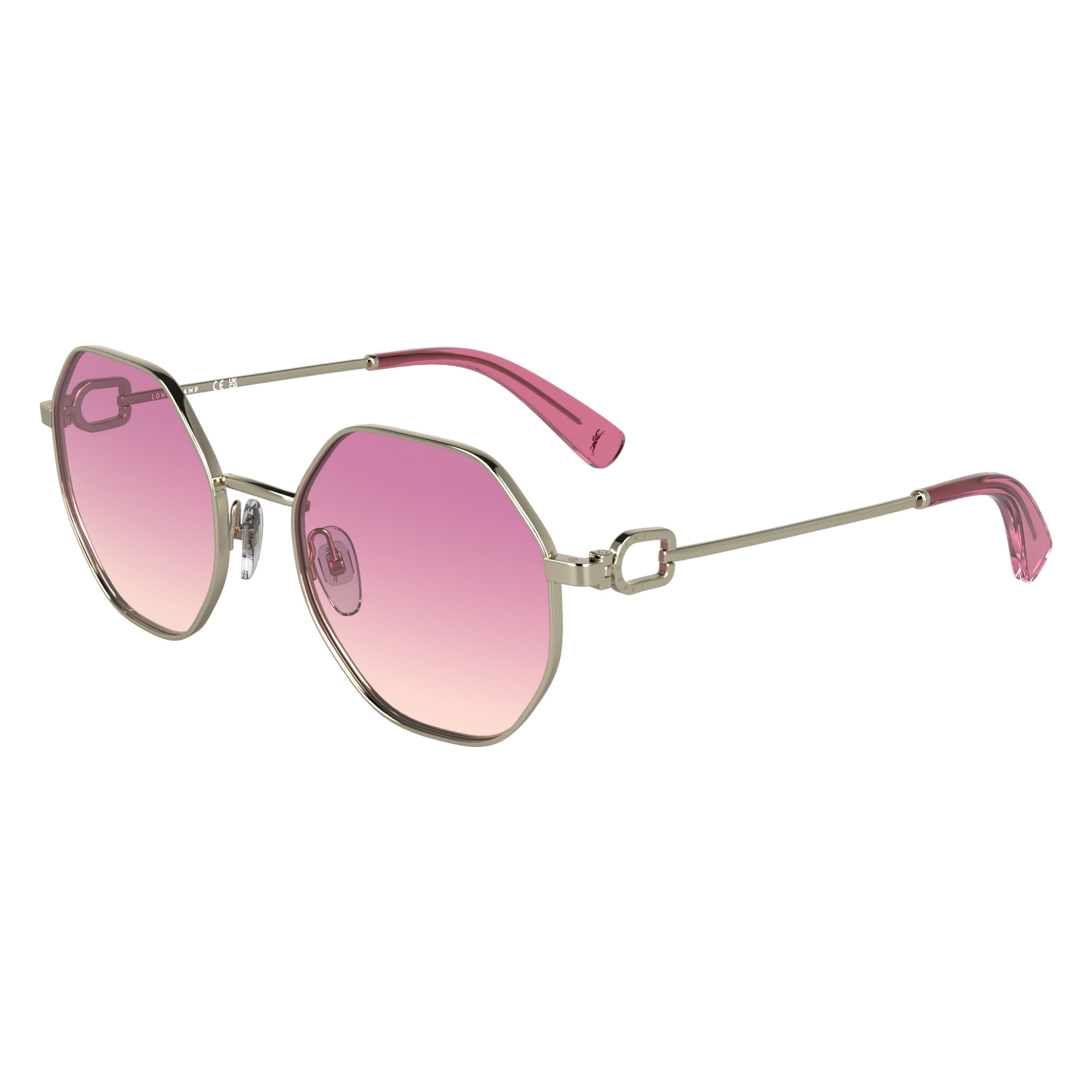 Sunglasses Gold/Pink - Metal - 2