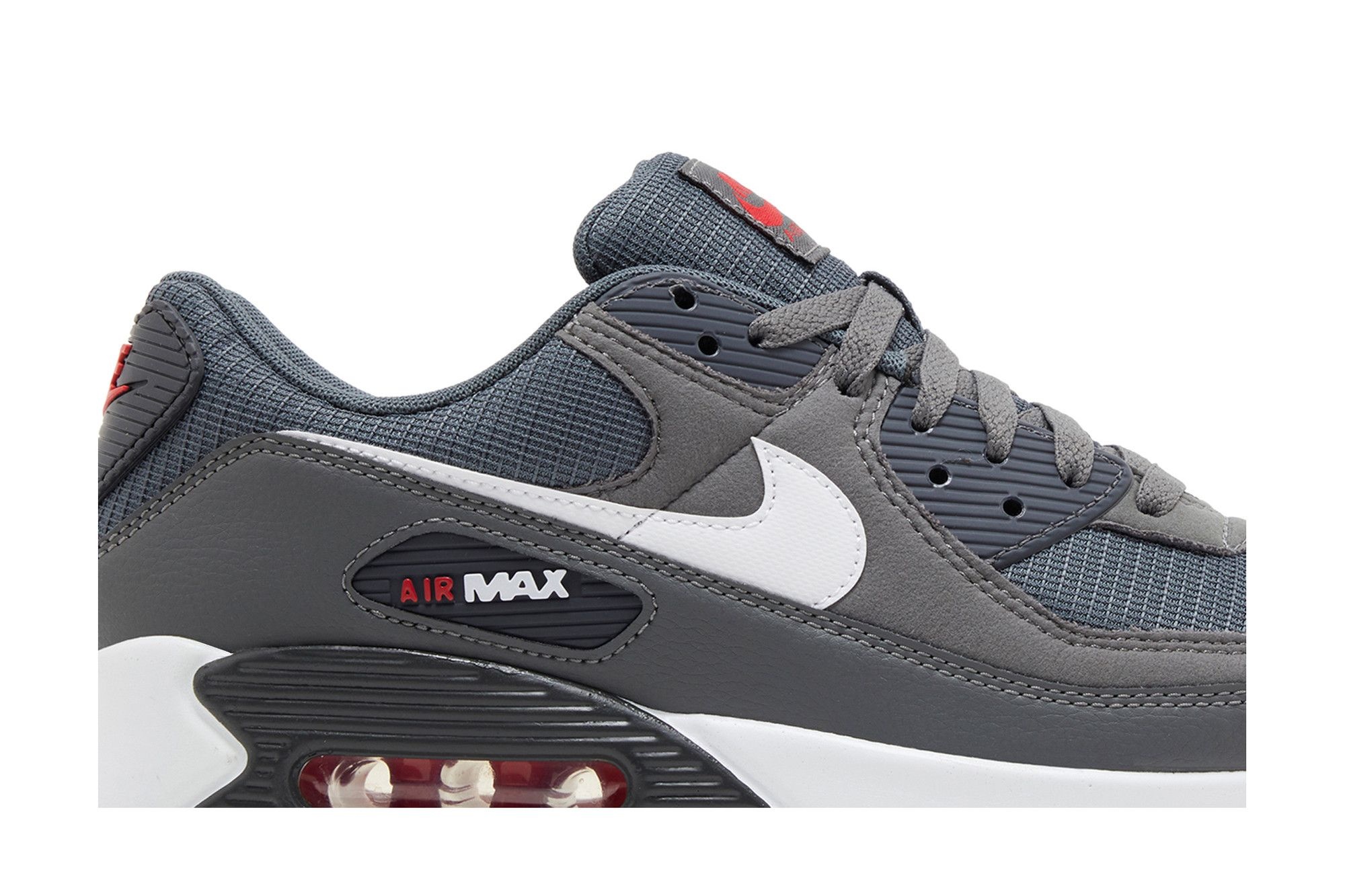 Air Max 90 'Iron Grey University Red' - 2