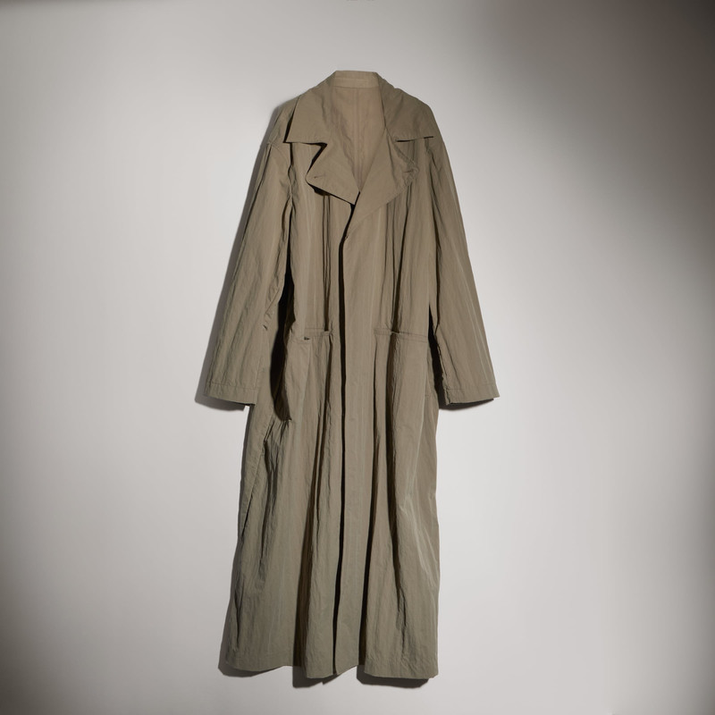 Washed matte nylon trench coat 5