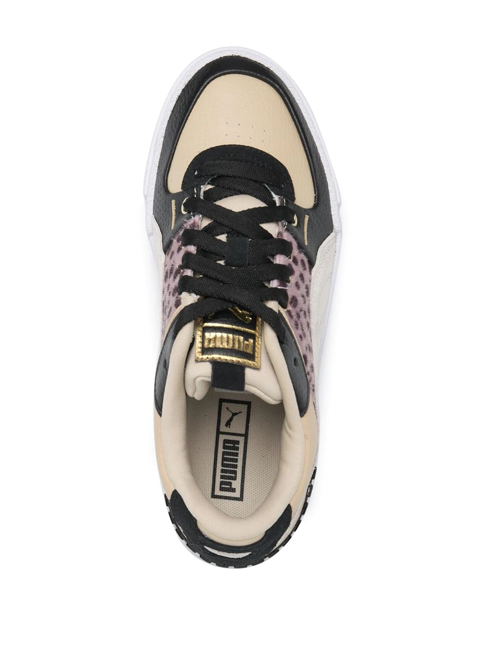 panelled low-top sneakers - 4