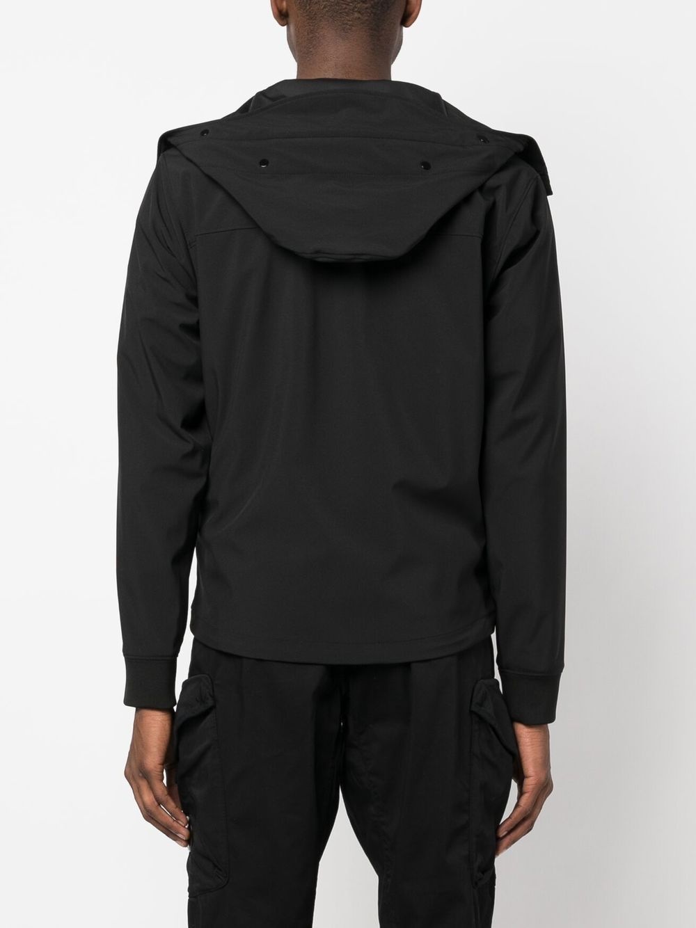 logo-patch hooded jacket - 4