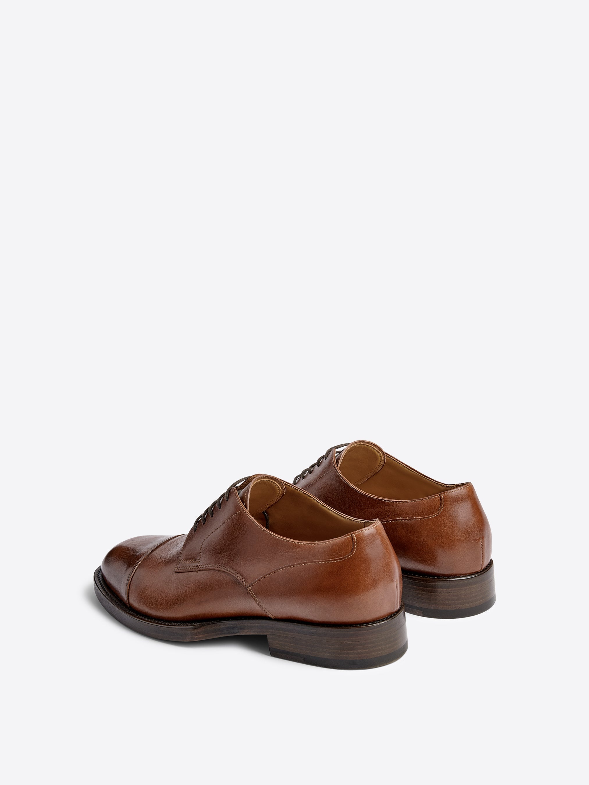 LEATHER DERBY SHOES - 4