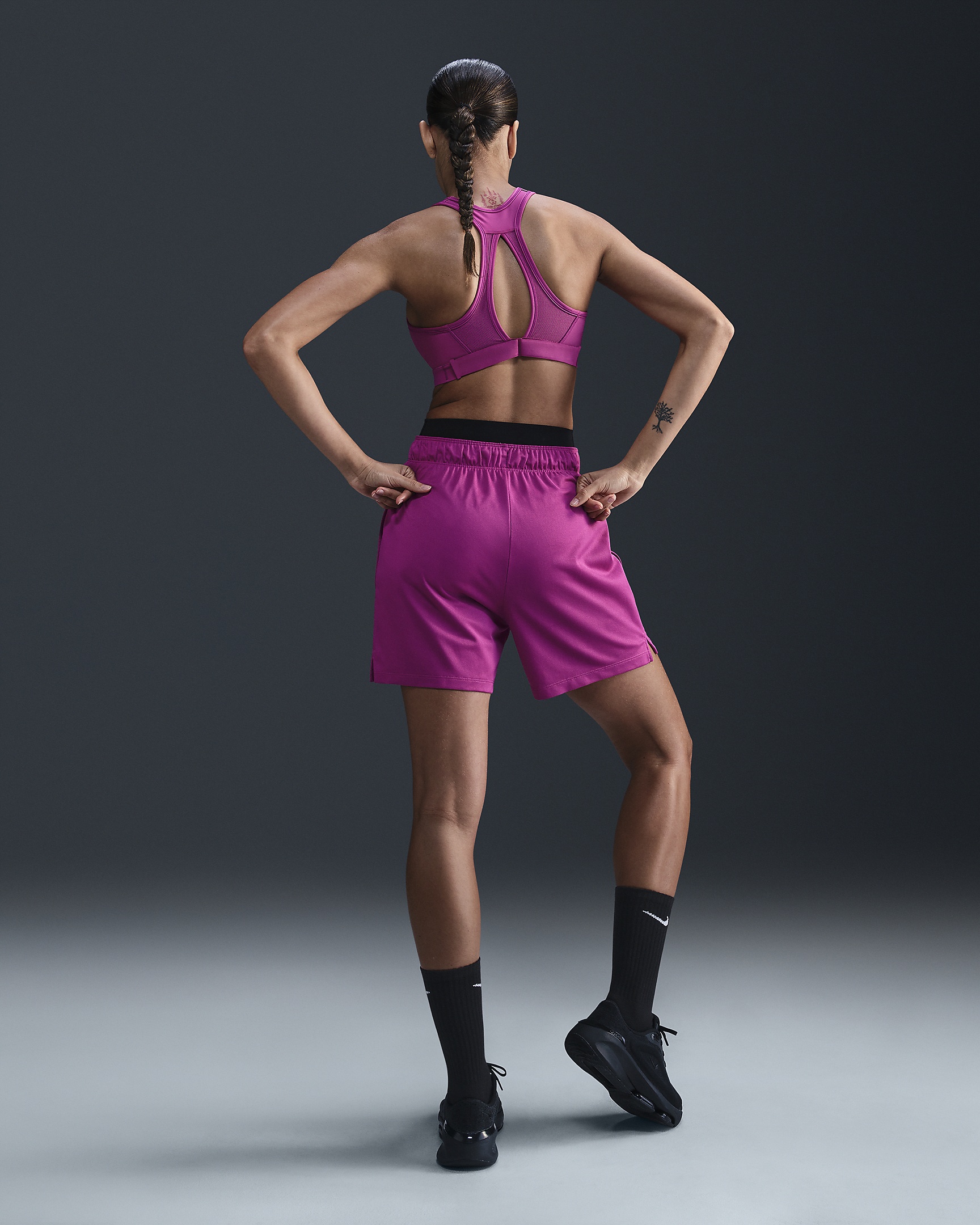 Nike Attack Women's Dri-FIT Fitness Mid-Rise 5" Unlined Shorts - 4