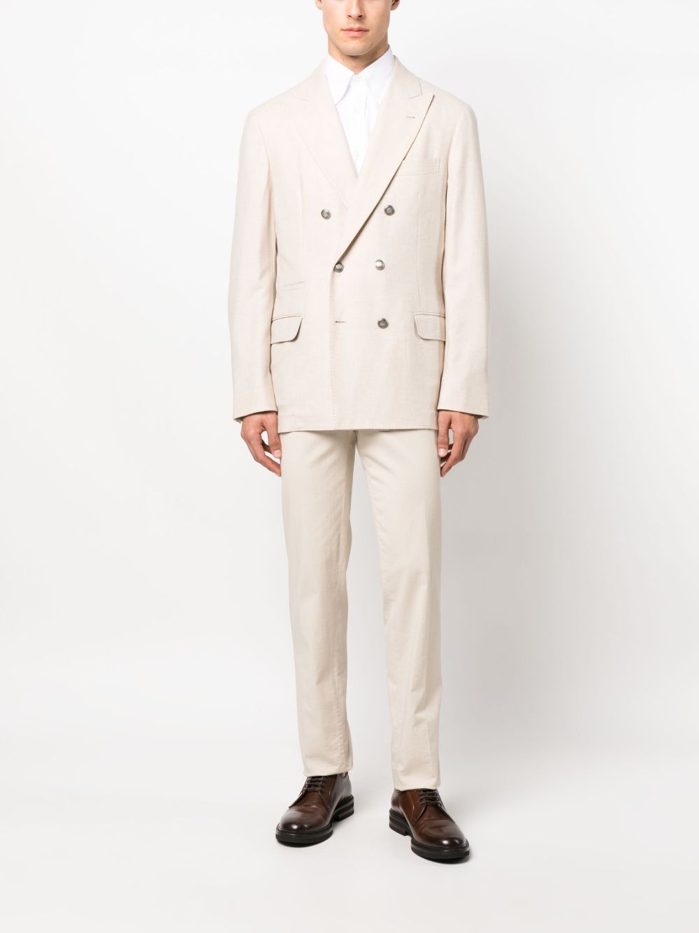notched-lapel single-breasted blazer - 2