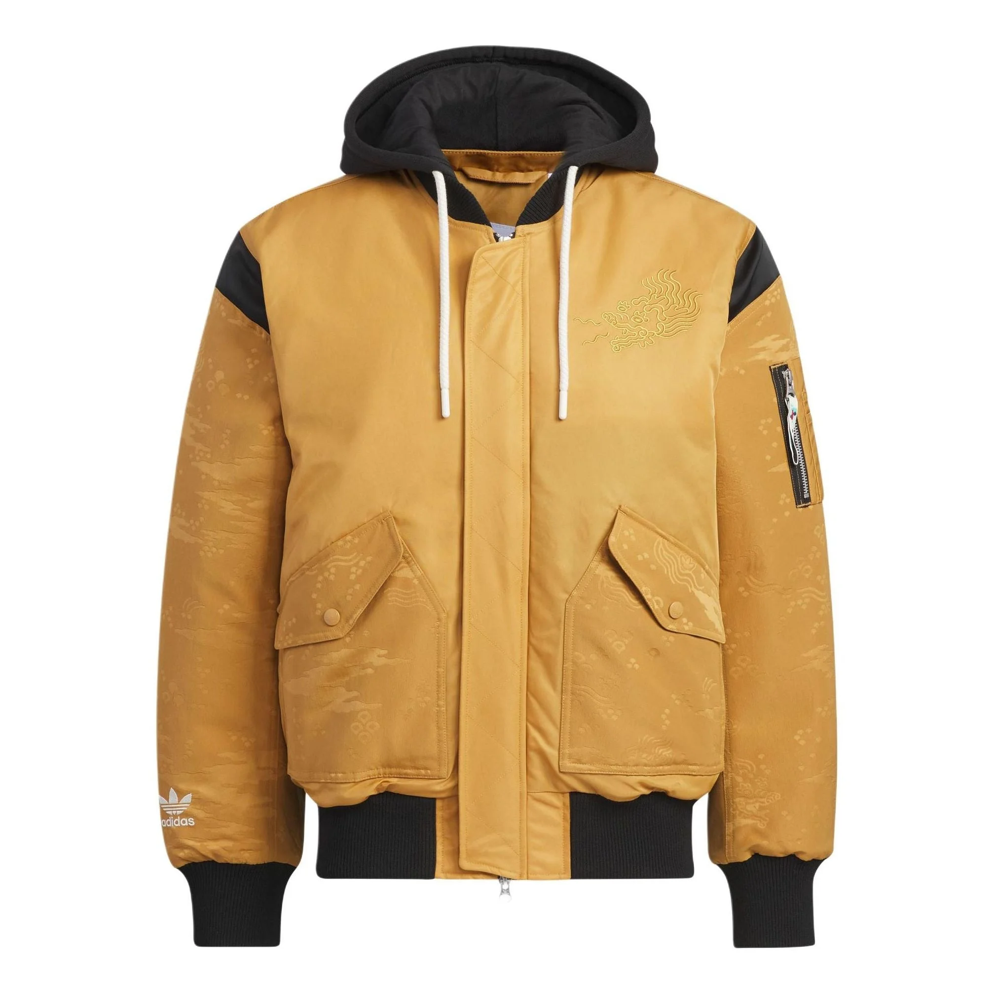 adidas Originals X Feifei Ruan Padded Ma Jacket Asia Sizing 'Brown Black' IX4233 - 1