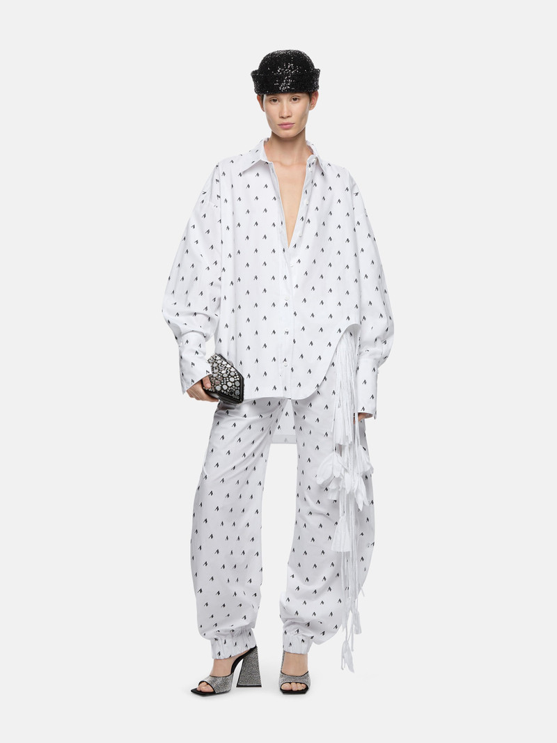 THE ATTICO ''REY'' BLACK AND WHITE LONG PANTS outlook