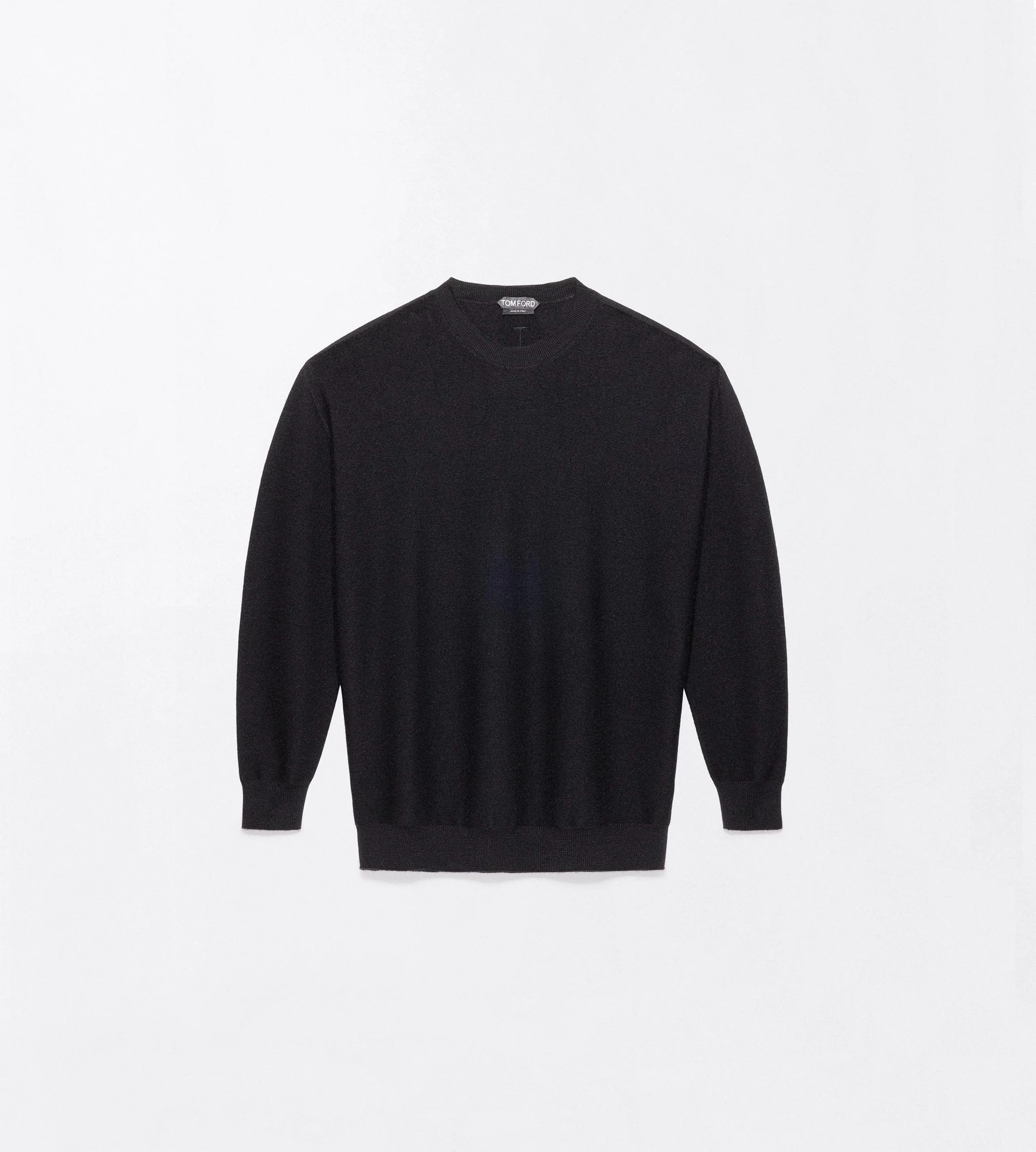 CASHMERE RELAXED FIT SCOOP NECK KNIT - 1