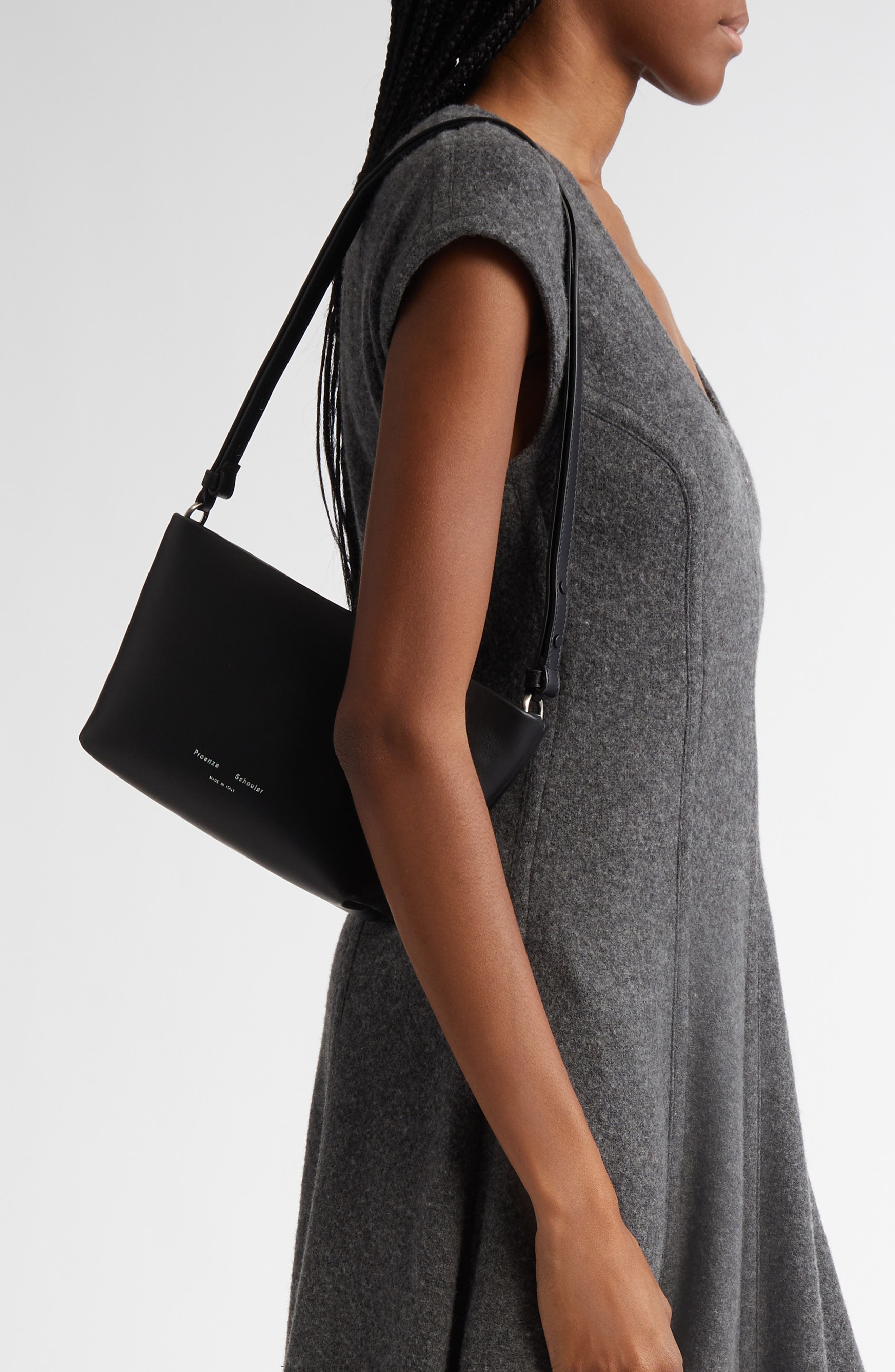 Proenza Schouler Bond Leather Shoulder Bag in Black at Nordstrom - 2