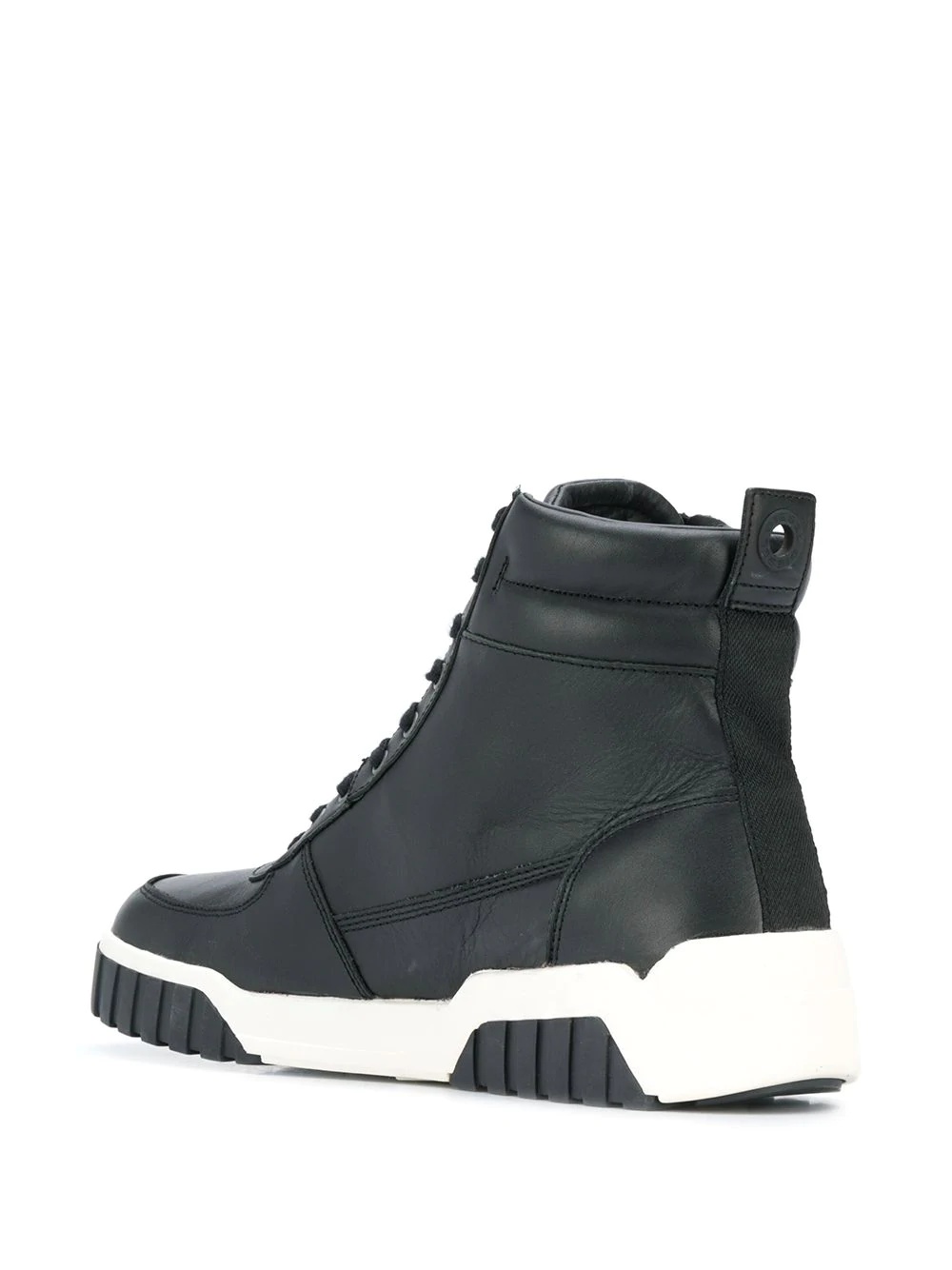 panelled hi-top sneakers - 3