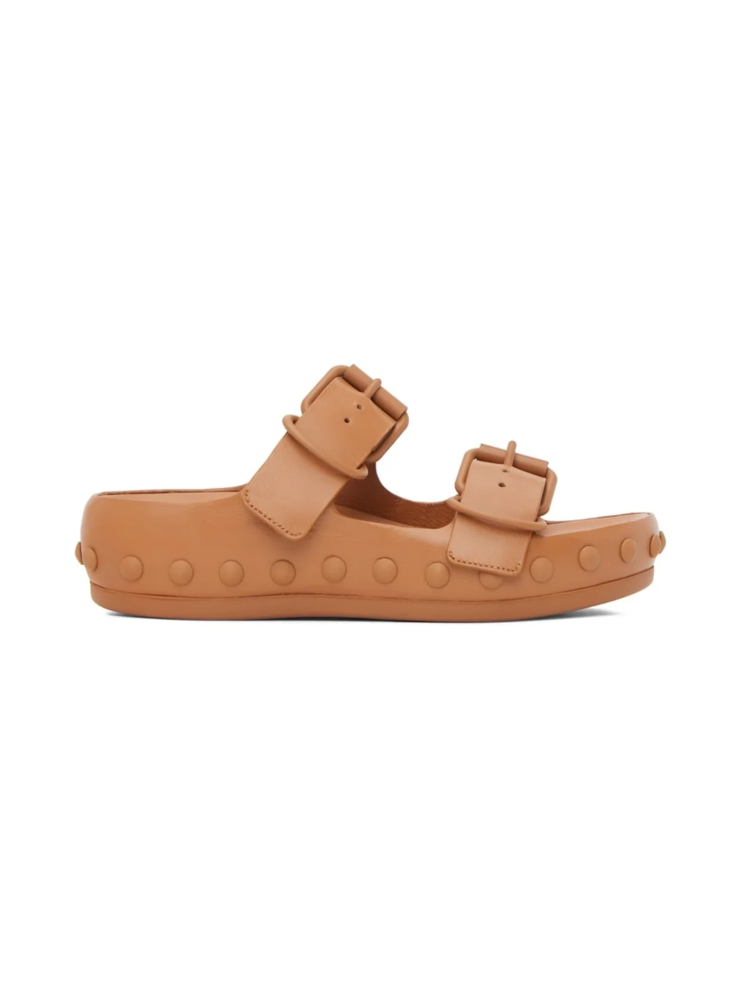 Tan Natacha Ramsay Levi Edition Studded Two Sandals - 1