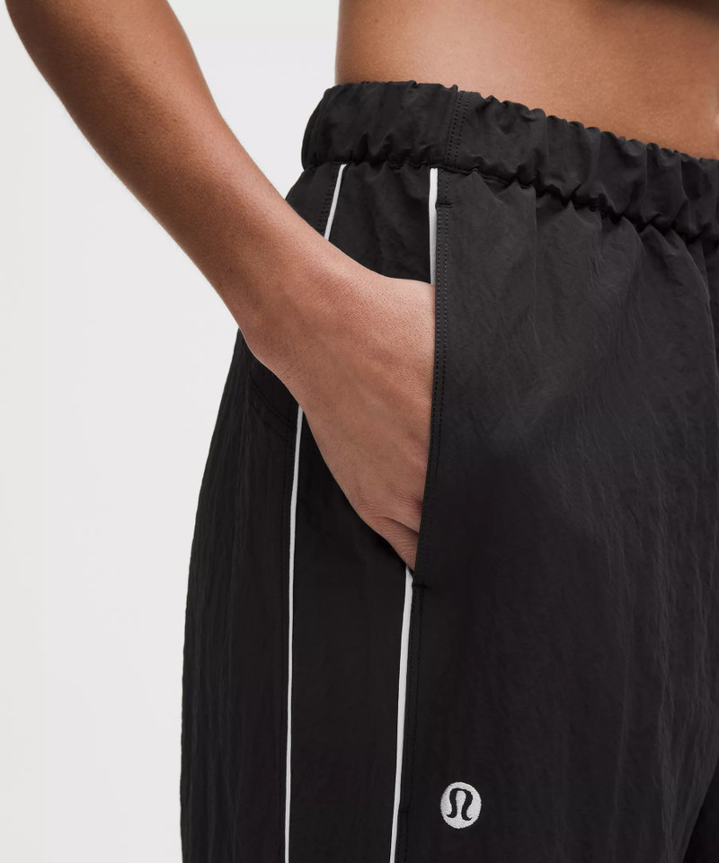 Crinkle Nylon Mid-Rise Track Pant *Wordmark 5