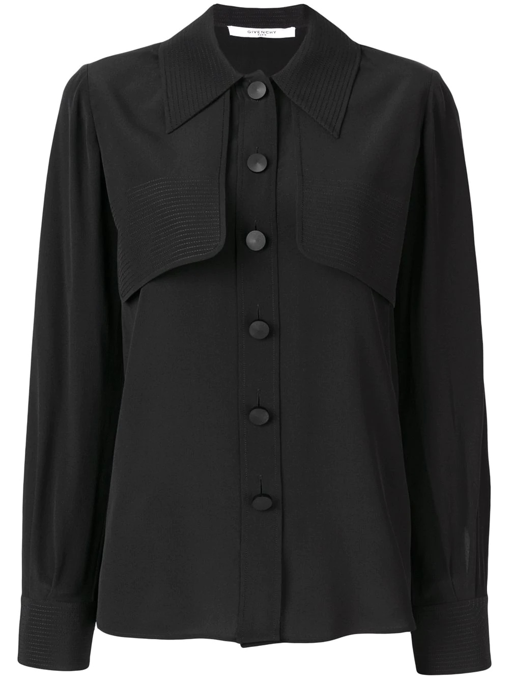 layered front shirt - 1