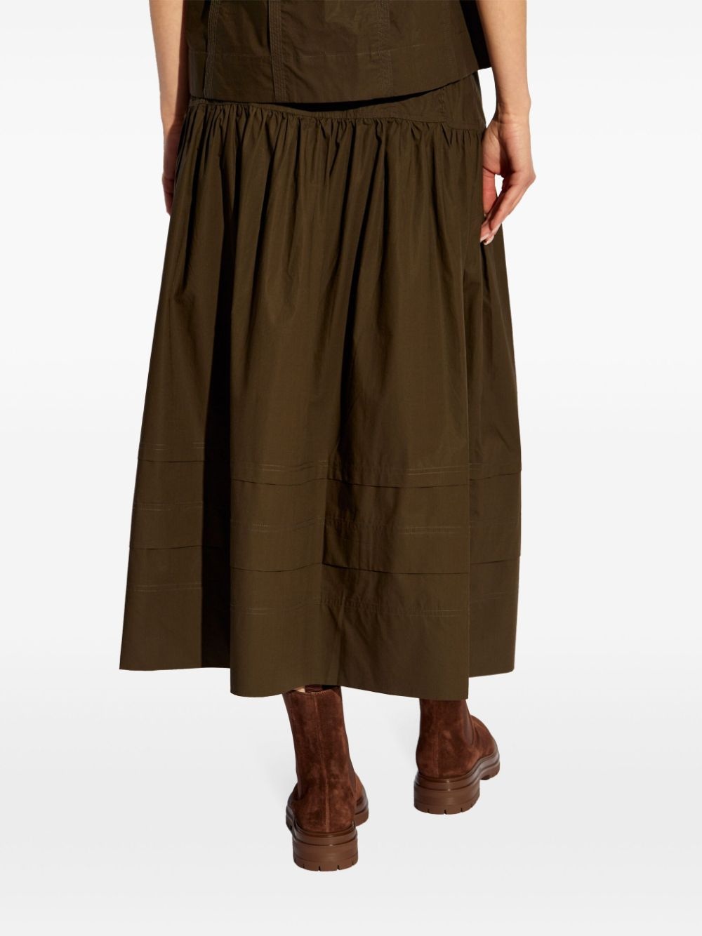 Anithia cotton midi skirt - 4