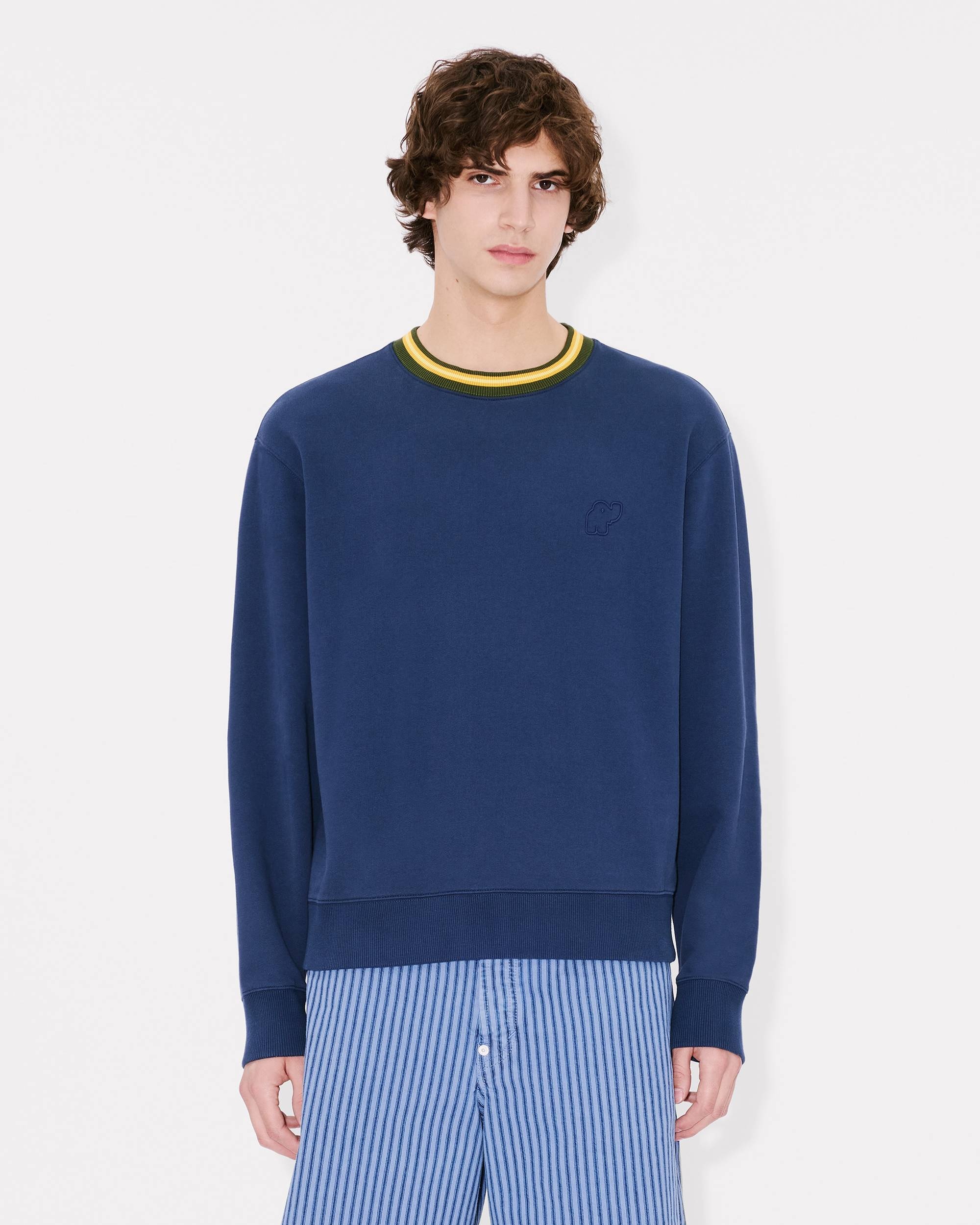'KENZO Elephant Logo' embroidered sweatshirt in cotton - 3