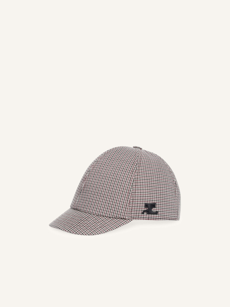 HOUNDSTOOTH SHORT CAP 1