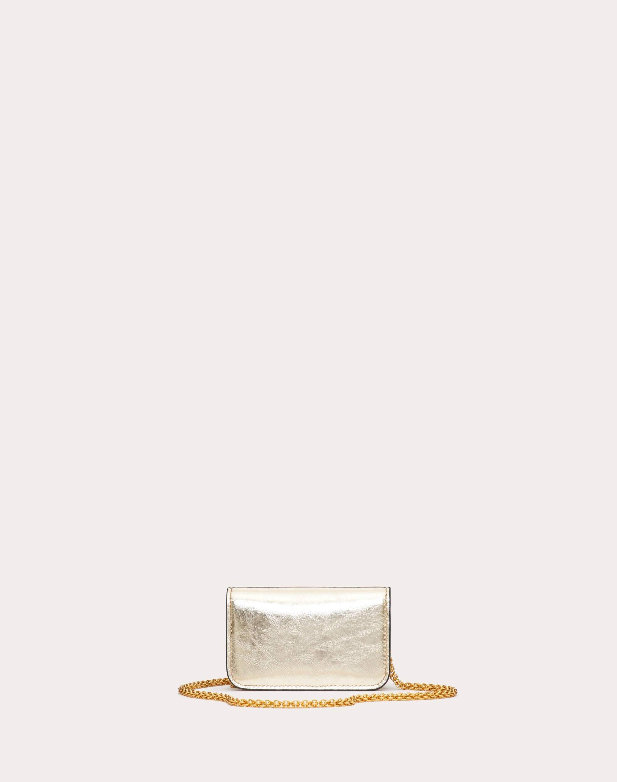 MICRO BAG WITH LOCÒ CHAIN IN METALLIC CALFSKIN - 4