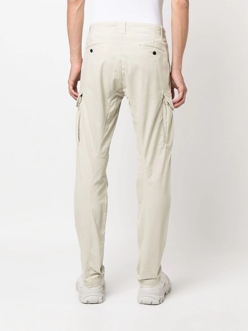 logo-patch tapered cargo trousers - 4